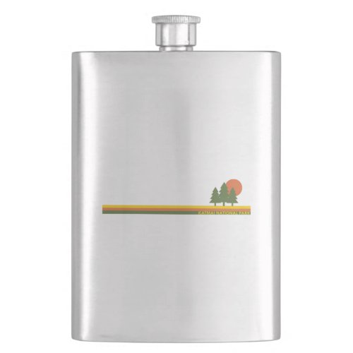 Katmai National Park Pine Trees Sun Flask