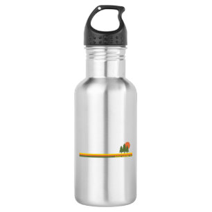 Katmai National Park Pine Trees Sun Stainless Steel Water Bottle