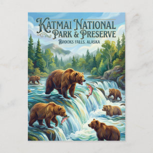 Katmai National Park & Preserve USA Postcard