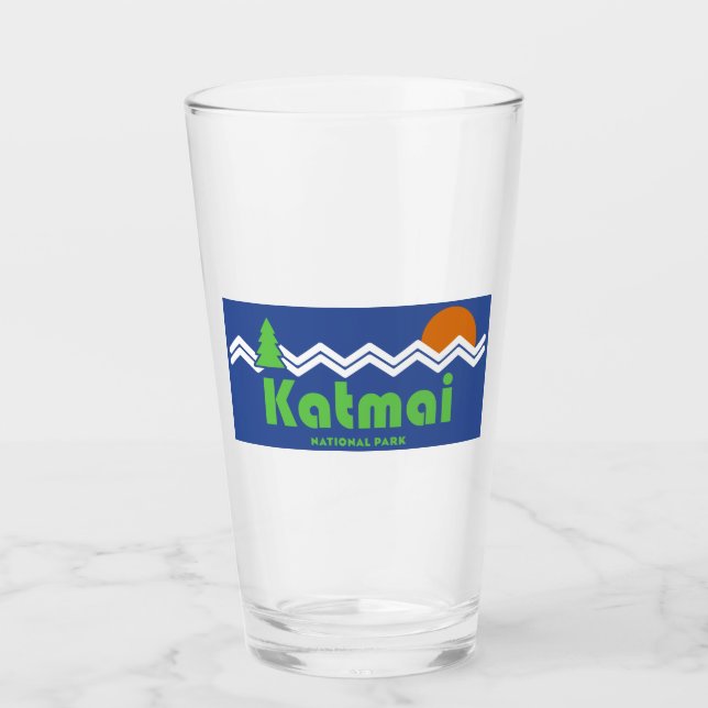 Katmai National Park Retro Glass (Front)
