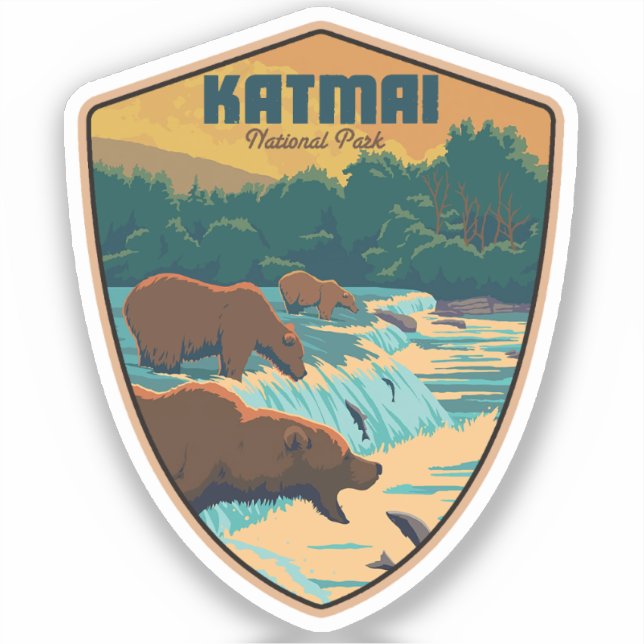 Katmai National Park Sticker (Front)