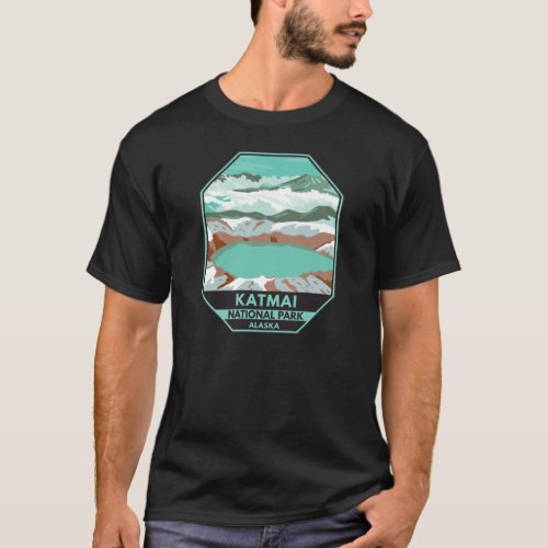 Katmai National Park Summit Crater Lake Alaska T_Shirt