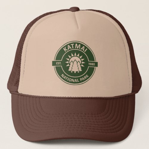 Katmai National Park Sun Trees Trucker Hat