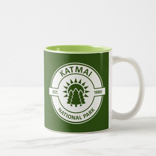 Katmai National Park Sun Trees Two_Tone Coffee Mug