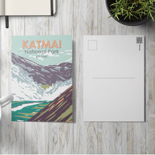 Katmai National Park Ten Thousand Smokes Vintage Postcard