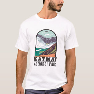 Katmai National Park Ten Thousand Smokes Vintage T-Shirt