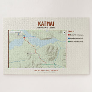 Katmai National Park Trail Map Puzzle
