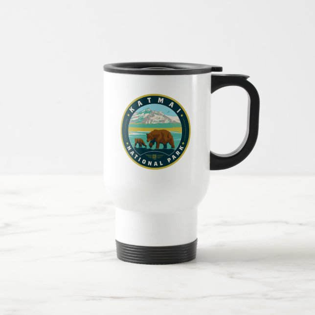 Katmai National Park Travel Mug (Right)