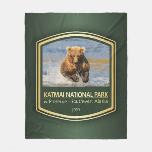 Katmai NP (PF1) Fleece Blanket