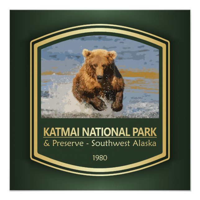 Katmai NP (PF1) Poster (Front)