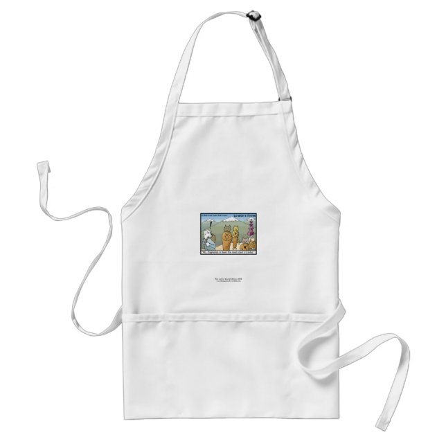 Katmandu & Dogmandu Cartoon Funny Apron (Front)