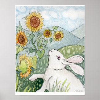 Katniss and Sunflowers Poster