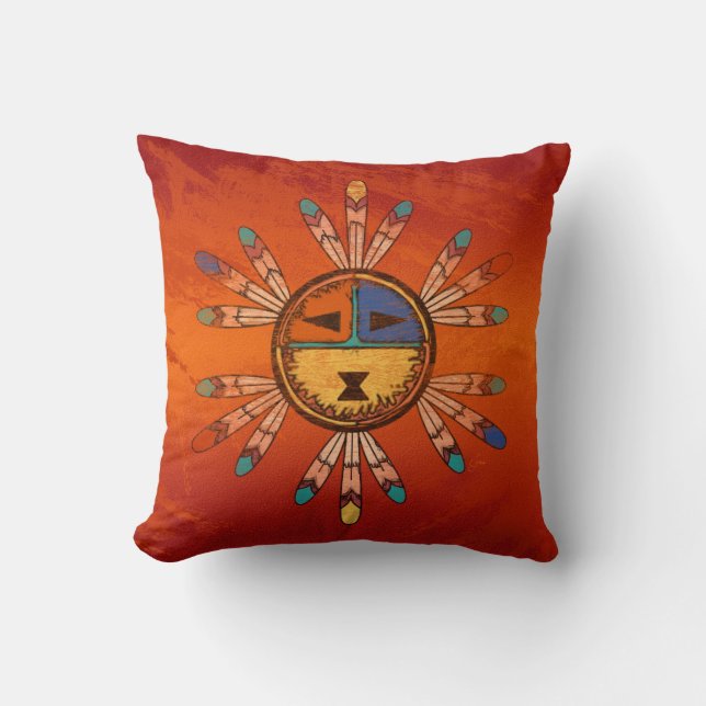 Katsina Headdress Throw Pillow (Front)