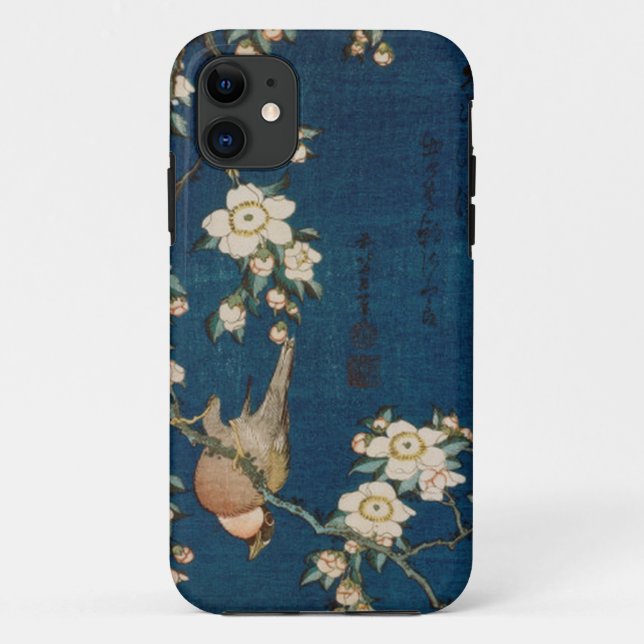 Katsushika Hokusai 葛飾 北斎 Goldfinch and Cherry Tree Case-Mate iPhone Case (Back)