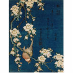 Katsushika Hokusai 葛飾 北斎 Goldfinch and Cherry Tree Statuette<br><div class="desc">Katsushika Hokusai 葛飾 北斎 Goldfinch and Cherry Tree</div>