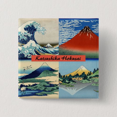 Katsushika Hokusai _ 36 Views of Mount Fuji Button