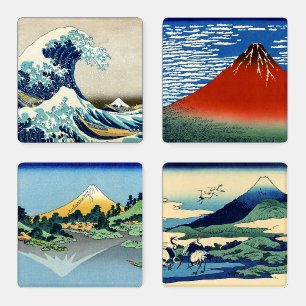 Katsushika Hokusai - 36 Views of Mount Fuji Coaster Set