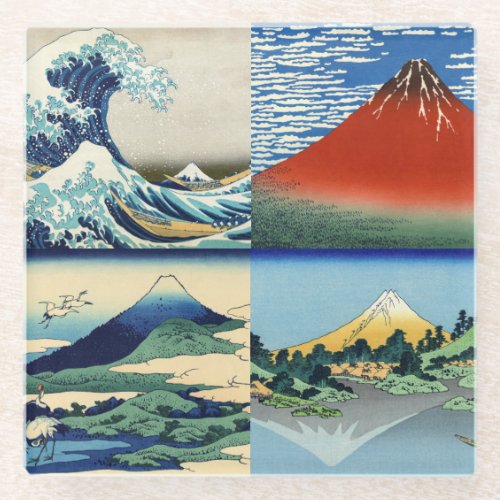 Katsushika Hokusai _ 36 Views of Mount Fuji Glass Coaster