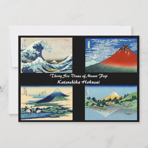 Katsushika Hokusai _ 36 Views of Mount Fuji Invitation