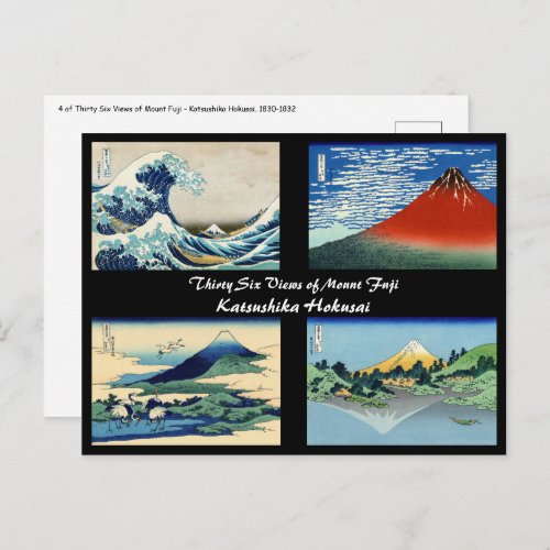 Katsushika Hokusai _ 36 Views of Mount Fuji Postcard