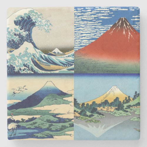 Katsushika Hokusai _ 36 Views of Mount Fuji Stone Coaster