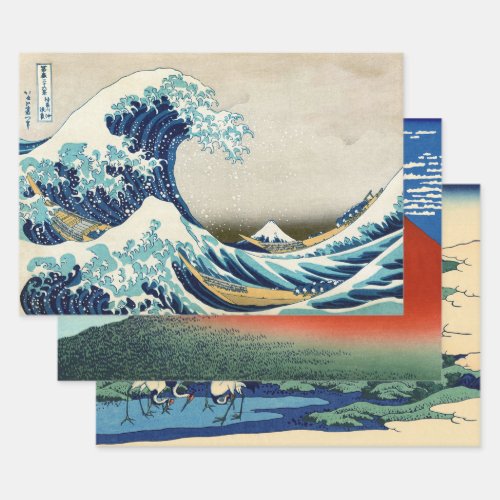 Katsushika Hokusai _ 36 Views of Mount Fuji  Wrapping Paper Sheets