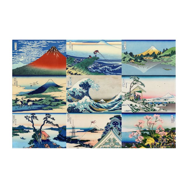 Katsushika Hokusai - 36 Views of Mt Fuji Selection Acrylic Print (Front)