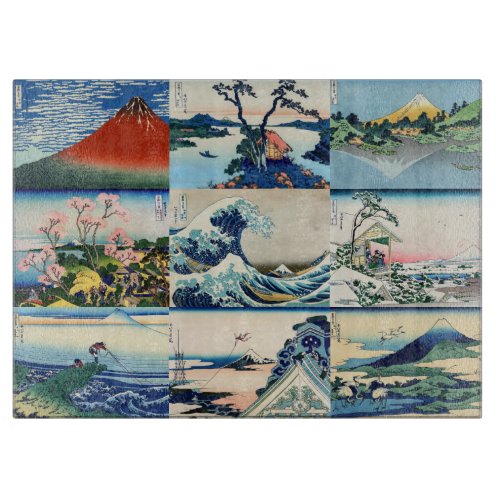 Katsushika Hokusai _ 36 Views of Mt Fuji Selection Cutting Board