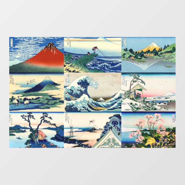 Katsushika Hokusai - 36 Views of Mt Fuji Selection Floor Decals (Front)
