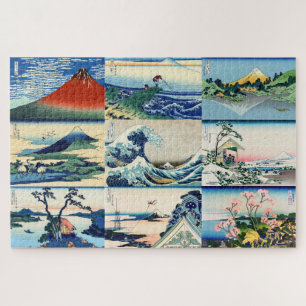 Katsushika Hokusai - 36 Views of Mt Fuji Selection Jigsaw Puzzle