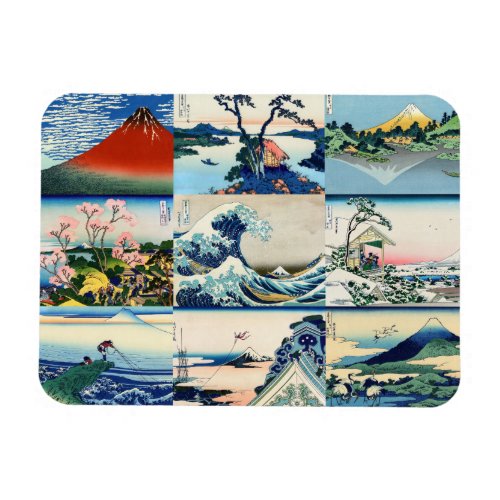 Katsushika Hokusai _ 36 Views of Mt Fuji Selection Magnet