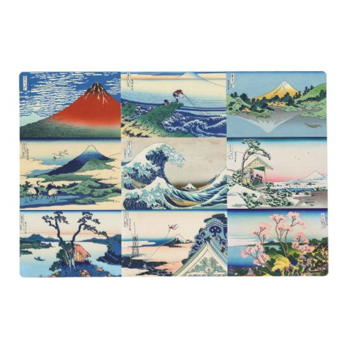 Katsushika Hokusai _ 36 Views of Mt Fuji Selection Placemat