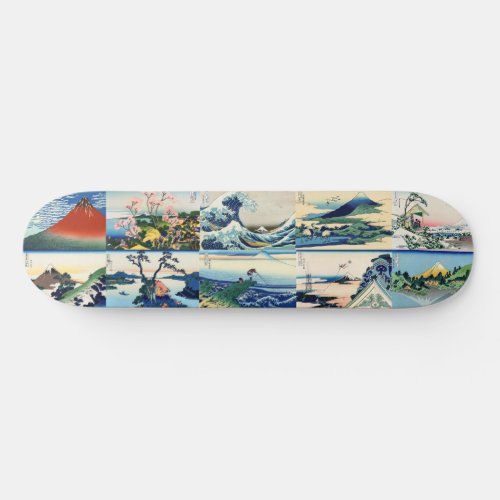 Katsushika Hokusai _ 36 Views of Mt Fuji Selection Skateboard