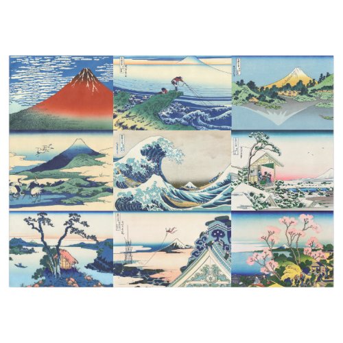 Katsushika Hokusai _ 36 Views of Mt Fuji Selection Tablecloth