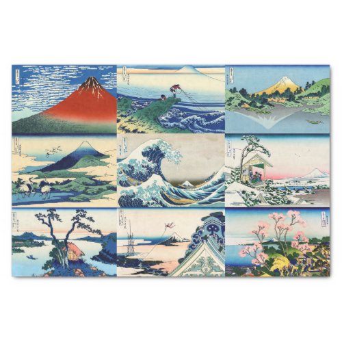 Katsushika Hokusai _ 36 Views of Mt Fuji Selection Tissue Paper