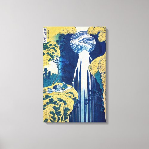 Katsushika Hokusai _ Amida Falls Canvas Print