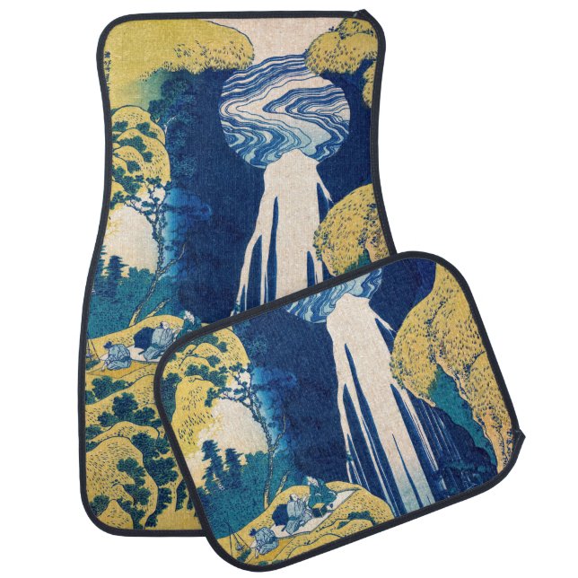 Katsushika Hokusai - Amida Falls Car Floor Mat (Set)
