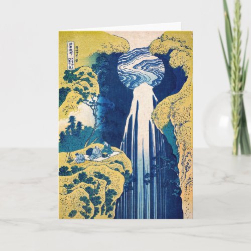 Katsushika Hokusai _ Amida Falls Card