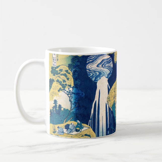 Katsushika Hokusai - Amida Falls Coffee Mug (Left)