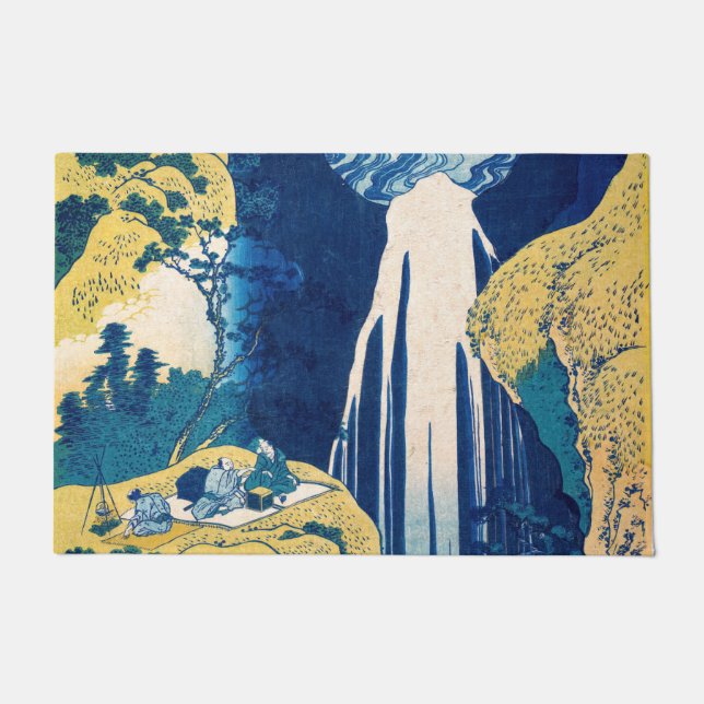 Katsushika Hokusai - Amida Falls Doormat (Front)