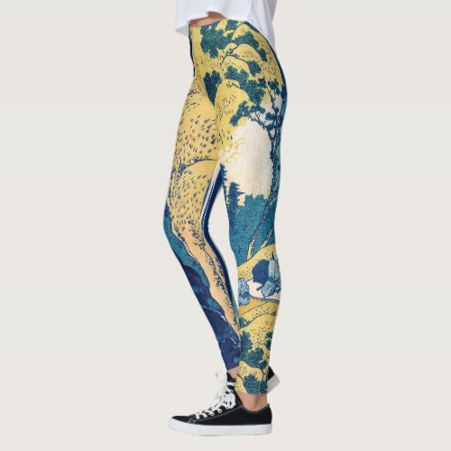 Katsushika Hokusai _ Amida Falls Leggings