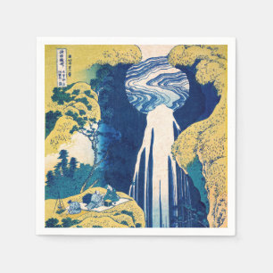 Katsushika Hokusai - Amida Falls Napkins