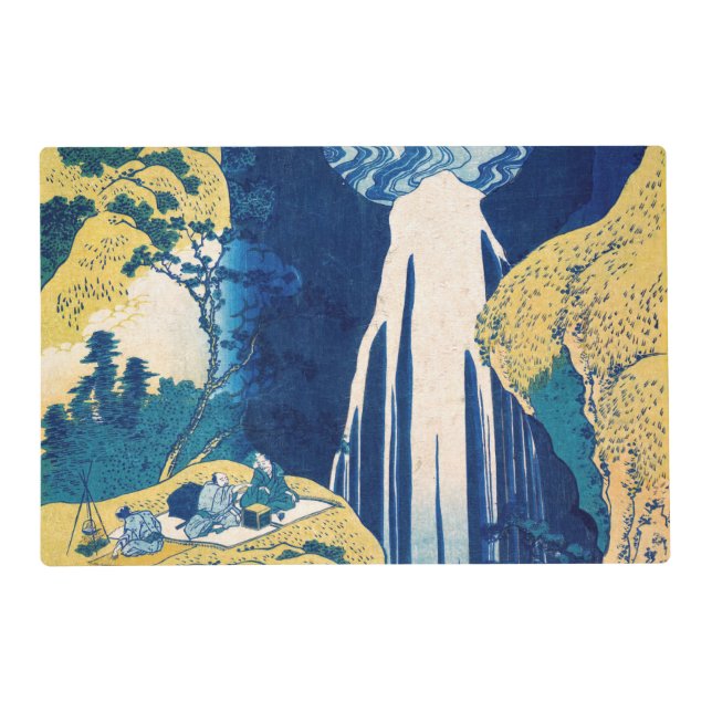 Katsushika Hokusai - Amida Falls  Placemat (Front)