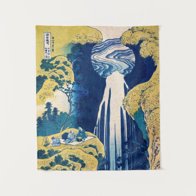 Katsushika Hokusai - Amida Falls Tapestry (Front)