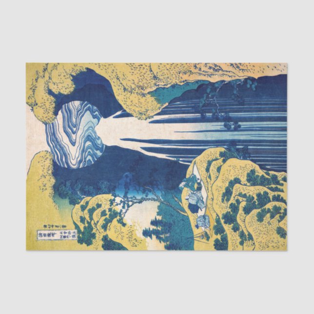 Katsushika Hokusai - Amida Falls Tissue Paper (Front)