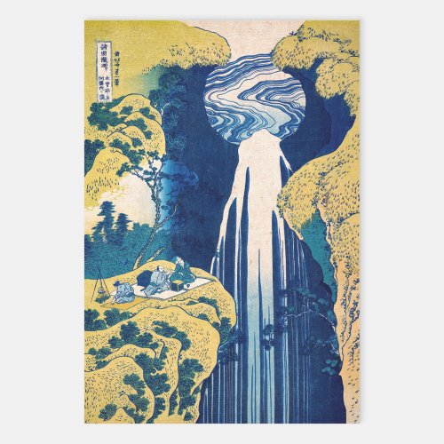 Katsushika Hokusai _ Amida Falls Wrapping Paper Sheets