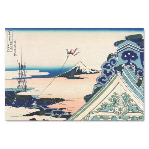 Katsushika Hokusai _ Asakusa Honganji temple Edo Tissue Paper