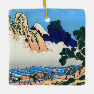 Katsushika Hokusai - Back of Fuji, Minobu river Ceramic Ornament