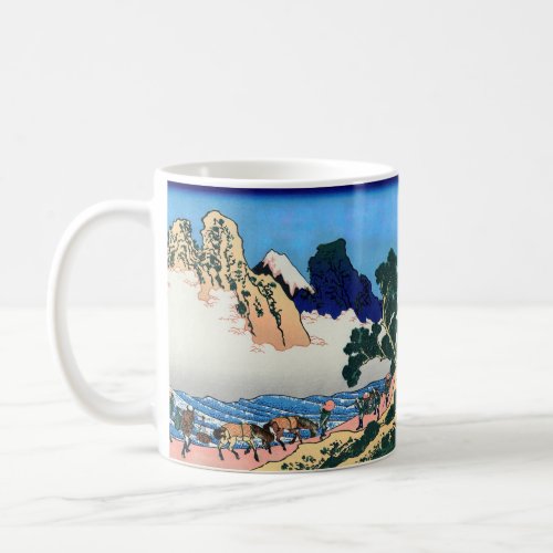 Katsushika Hokusai _ Back of Fuji Minobu river Coffee Mug