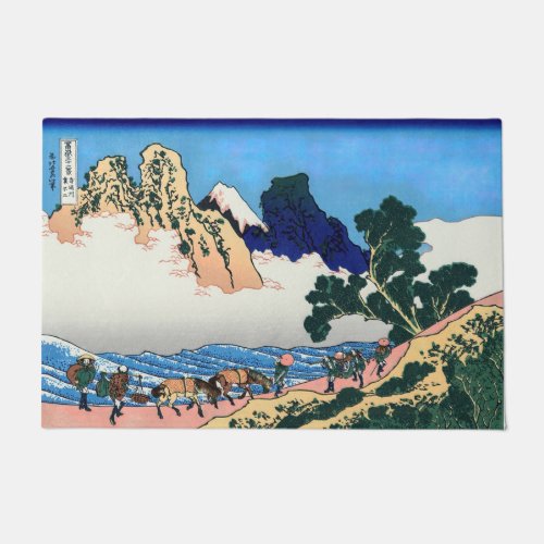 Katsushika Hokusai _ Back of Fuji Minobu river Doormat